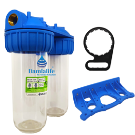 Atlas 10" Housing 2'li Boş Filtre Kabı 3/4