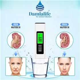 Dijital TDS Metre Termometreli Su Ölçme Aleti