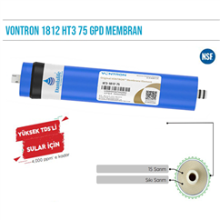 Vontron HT3 Yüksek TDS Li Sular İçin 75 GPD Membran Filtre
