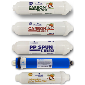 DamlaLife Çubuklu Beşli Mineralli Post Karbon Tatlandırıcılı Filtre Seti