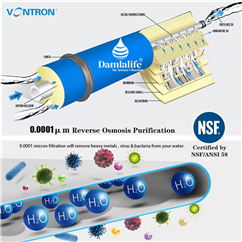 Vontron Düşük Basınç Ters Osmoz Membranı 2400 GPD