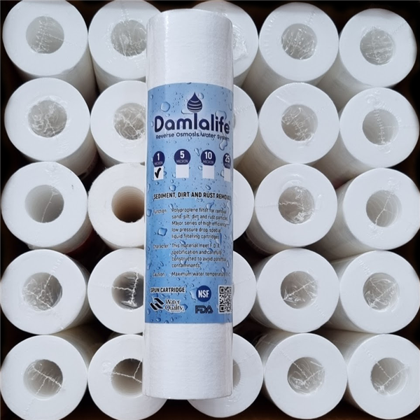 Spun Filtre 10'' Su Arıtma spun 1 Micron Sediment Filtre (25 Adet)