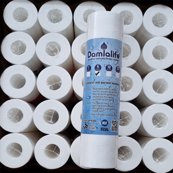 5 micron sediment filtre 10'' Su Arıtma spun 5 Micron Sediment Filtre (50 Adet)