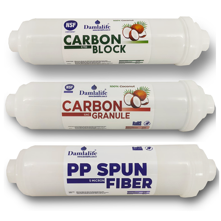 Üçlü Filtre Seti Çubuklu Üçlü Filtre Seti