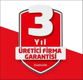 3 Yıl Firma Garantisi